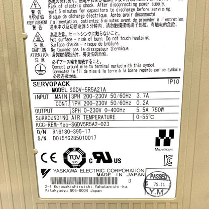 安川電機　サーボパック　SGDV-5R5A21A