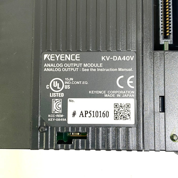 キーエンス　 D/A変換ユニット アナログ出力4ch 　KV-DA40V