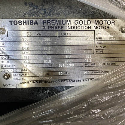 TOSHIBA　モーター付クーラントポンプ　TKKH3 FCKL21F