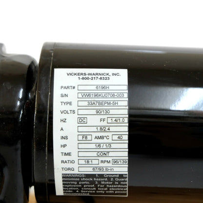 VICKERS-WARNICK　DCギアモーター　33A7BEPM-5H