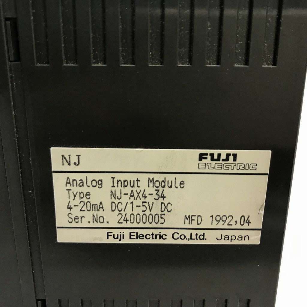 富士電機　アナログインプットモジュール　NJ-AX4-34