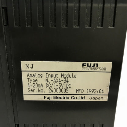 富士電機　アナログインプットモジュール　NJ-AX4-34
