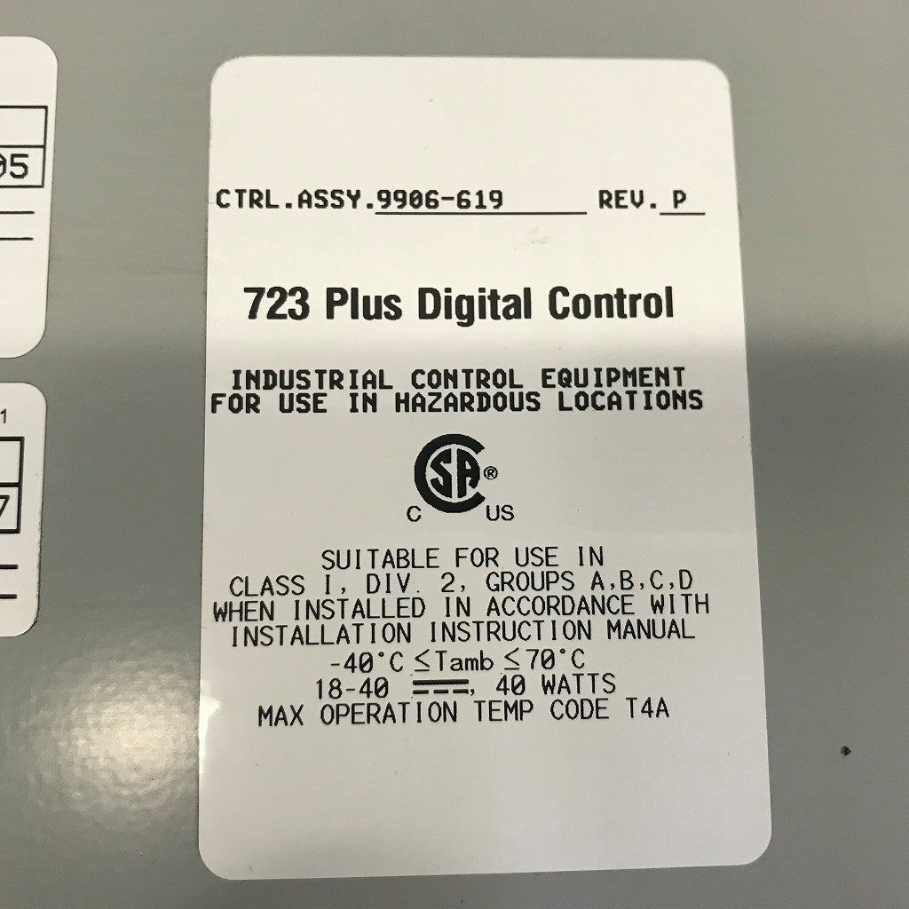 WOODWARD　コントローラ　723 PLUS DIGITAL CONTROL　9906-619
