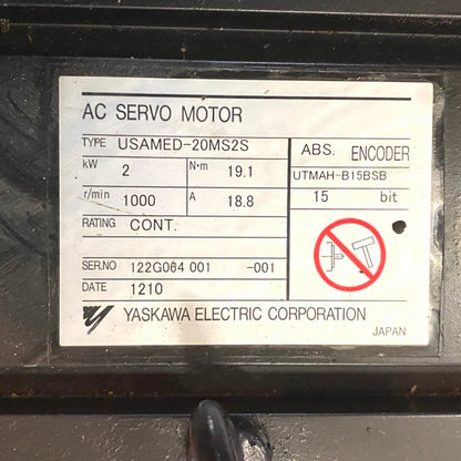安川電機　ACサーボモータ　USAMED-20MS2S