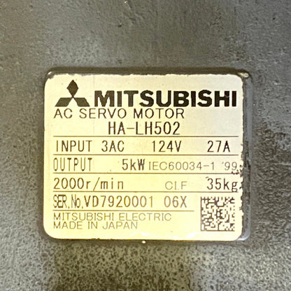 三菱電機　サーボモータ　HA-LH502