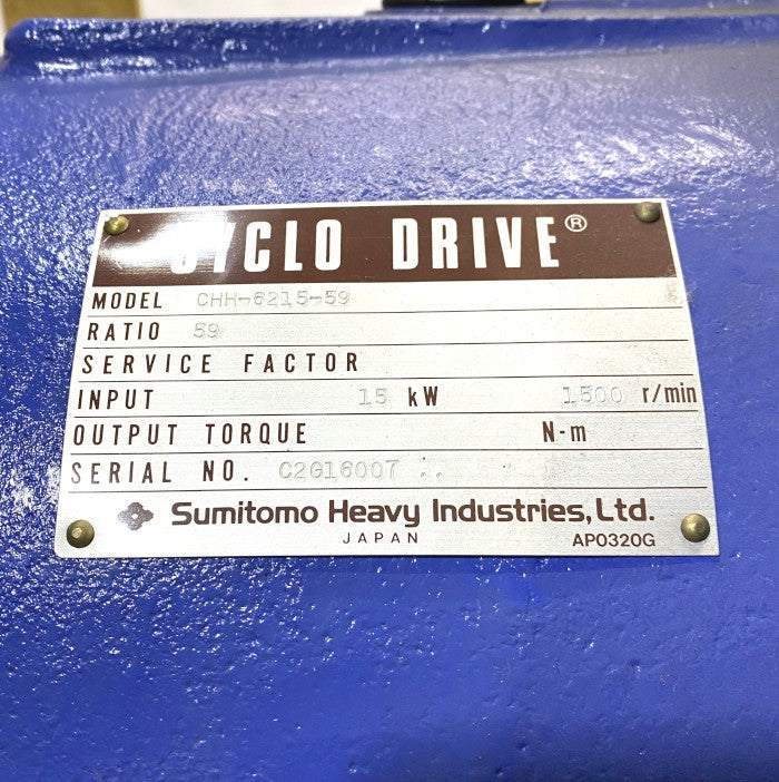住友重機　サイクロ減速機　CHH-6215-59
