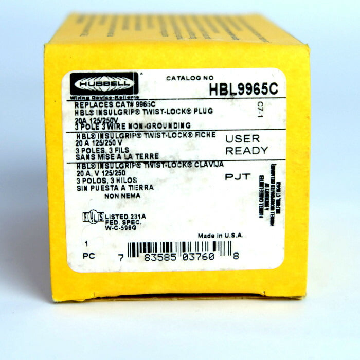 HUBBELL　モーターコネクタ　5個セット　HBL9965C