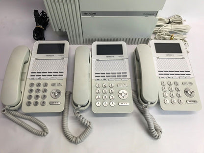 日立　ビジネスホン　S-Intgral　主装置 ET-SiS-MEと電話機 ET-12Si-SDW３台