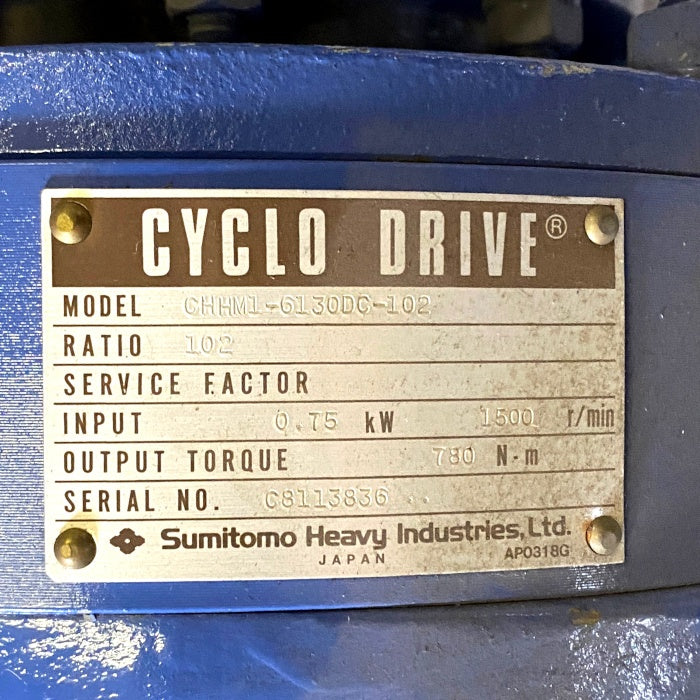 住友重機械工業　サイクロ減速機　CHHM1-6130DC-102