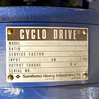 住友重機械工業　サイクロ減速機　CHHM1-6130DC-102