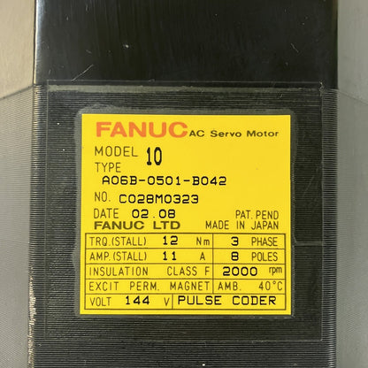 FANUC　サーボモータ　MODEL10　A06B-0501-B042
