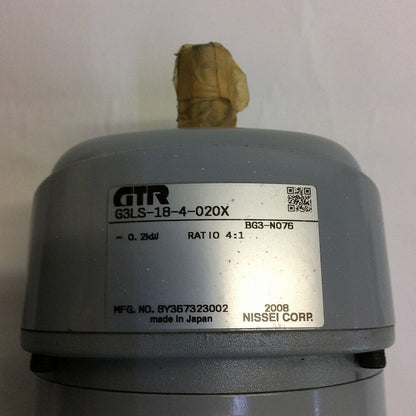 GTR（ニッセイ）　ギアモータ　G3LS-18-4-020X