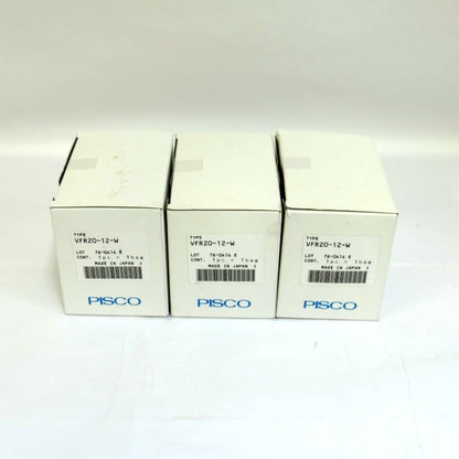PISCO　真空用フィルタ　3個セット　VFR20-12-W