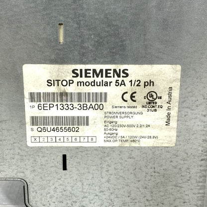 SIEMENS　パワーサプライ　6EP1333-3BA00
