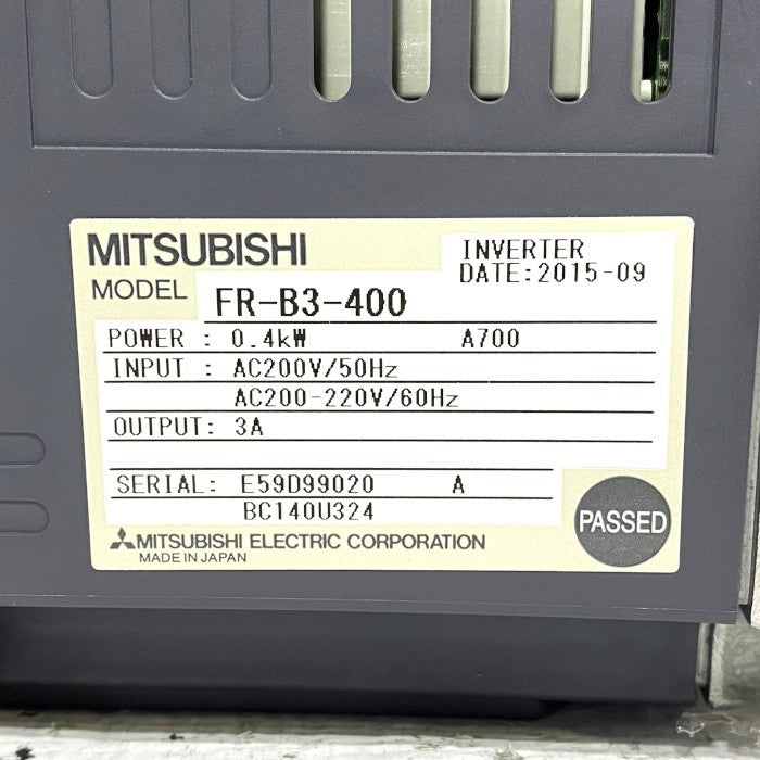 三菱電機　インバーター　FR-B3-400