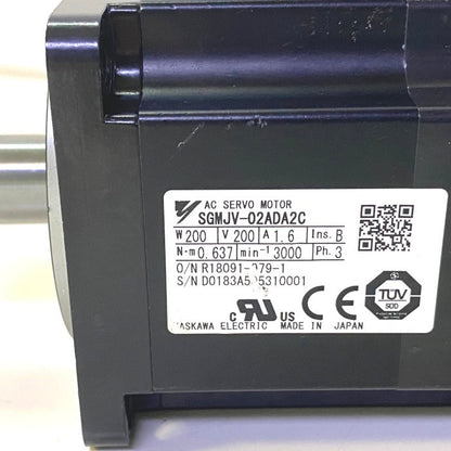 YASUKAWA　回転型サーボモータ　SGMJV-02ADA2C