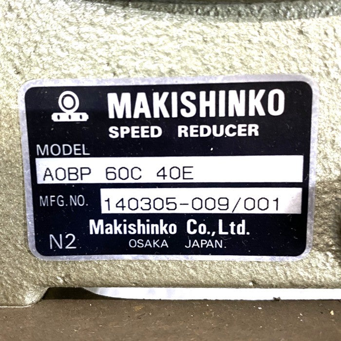 マキシンコー　ウォーム減速機　A0BP60C40E