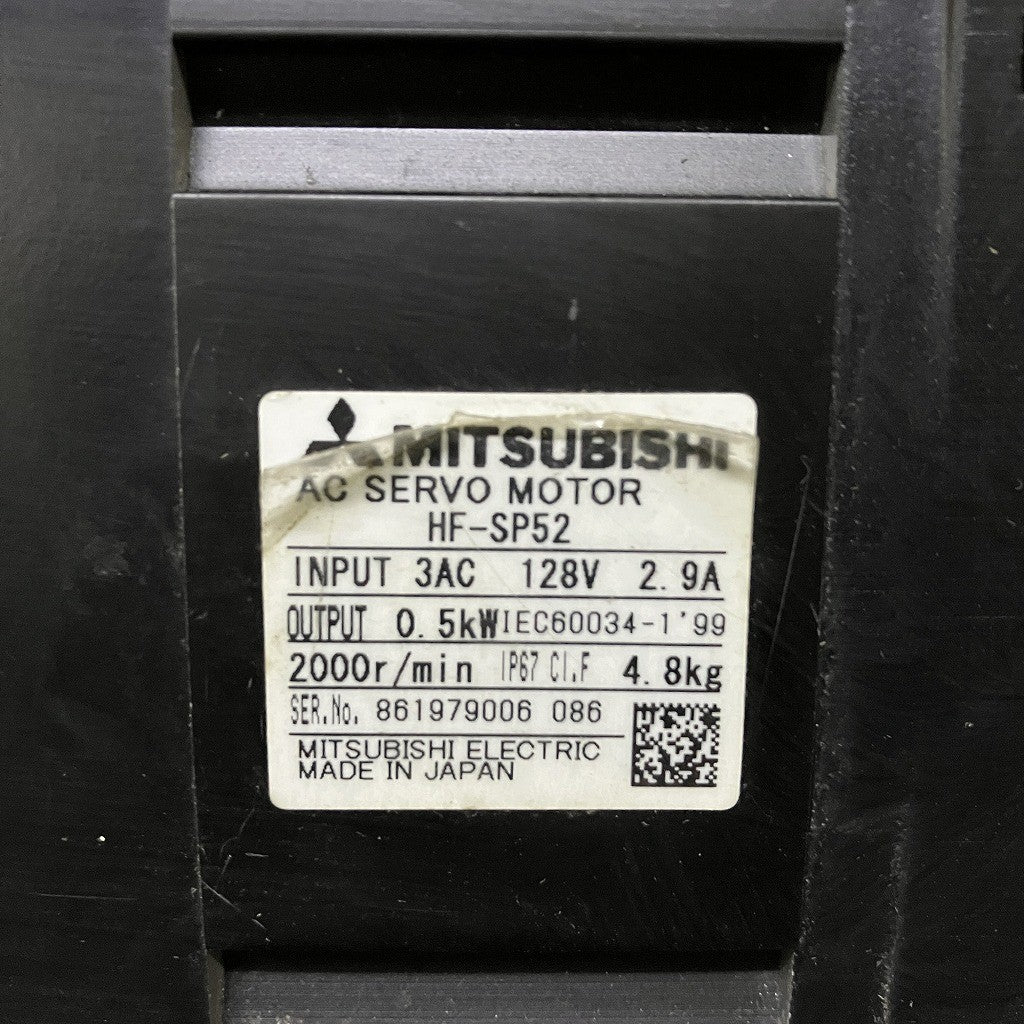 三菱電機　ACサーボモータ　HF-SP52　中古再生品（リビルド品）
