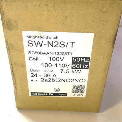 富士電機　電磁開閉器　SW-N2S/T 7.5kW