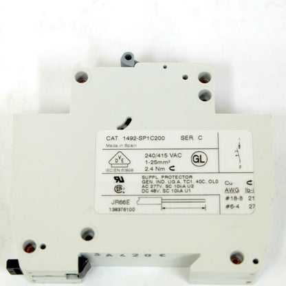 ALLEN BRADLEY　配線用遮断器　2個入　1492-SP1C200