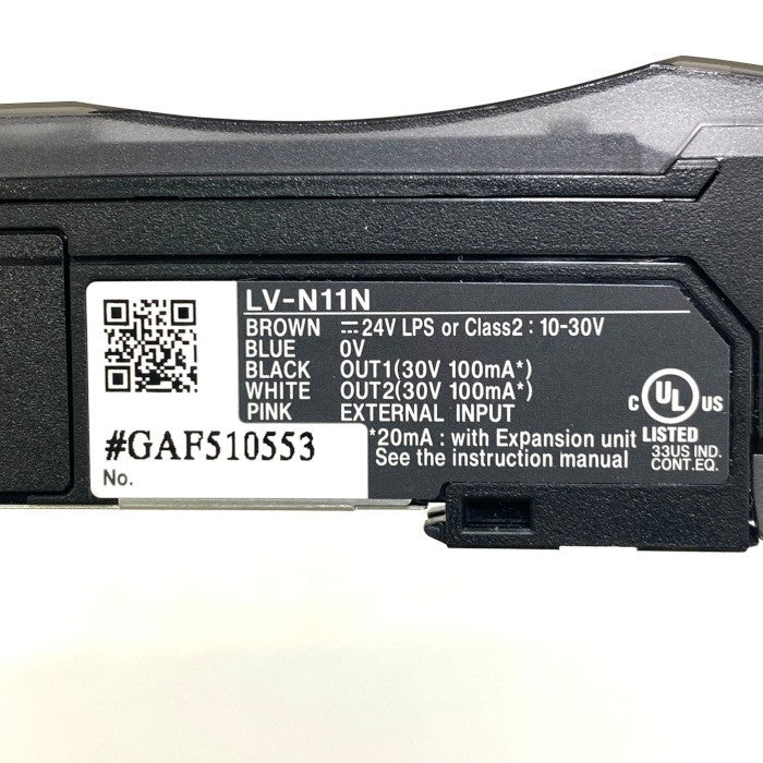 キーエンス　レーザセンサアンプ 　LV-N11N