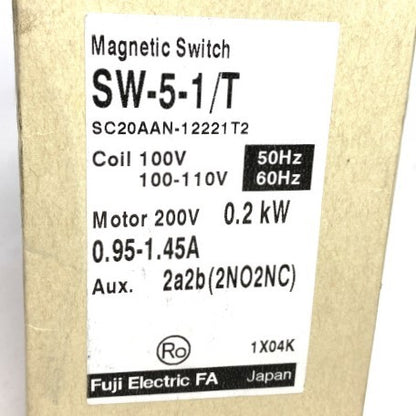 富士電機　電磁開閉器　SW-5-1/T 0.2kW