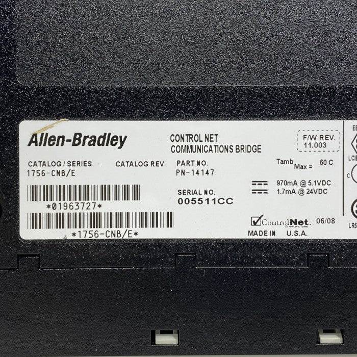 Allen-Bradley　コントローラー　1756-CNB/E