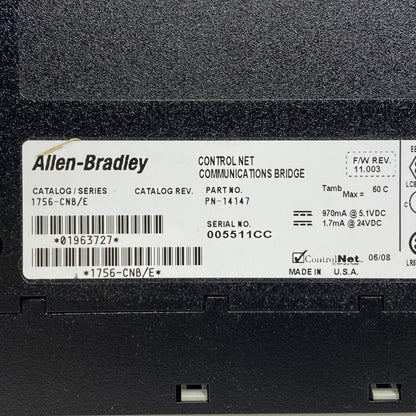 Allen-Bradley　コントローラー　1756-CNB/E