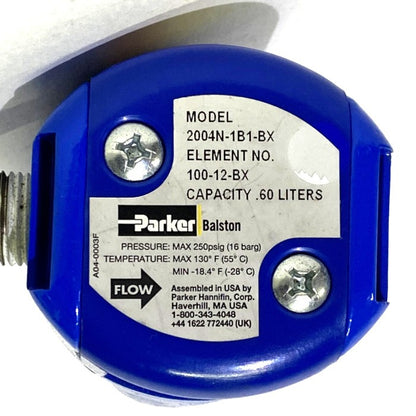 Parker　圧縮空気フィルタ　2004N-1B1-BX