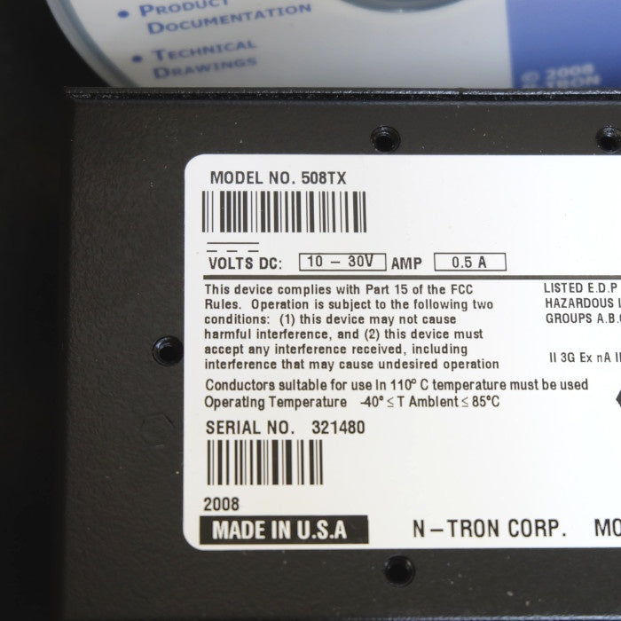 N-TRON	イーサネットスイッチ	508TX