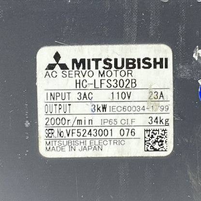 三菱電機　サーボモーター　HC-LFS302B