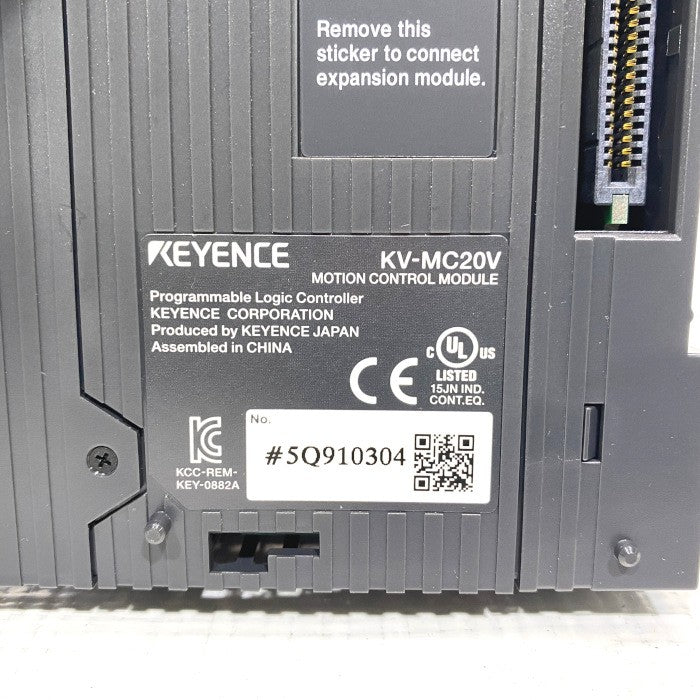 キーエンス　2軸パルス列 位置決めモーションユニット　KV-MC20V