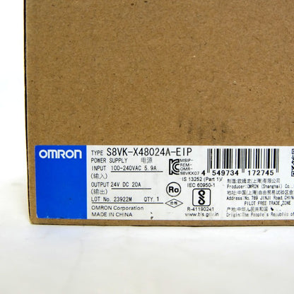 オムロン　スイッチング・パワーサプライ　S8VK-X48024A-EIP