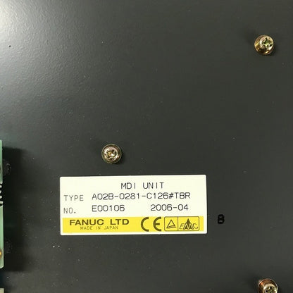 FANUC　ファナック　MDIユニット　A02B-0281-C126　＃TBR