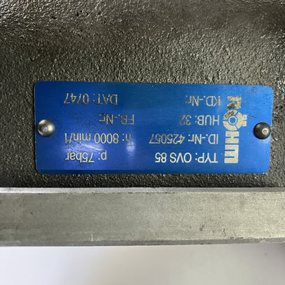 ROAM　チャックシリンダー　OVS85　75bar　8000min/1