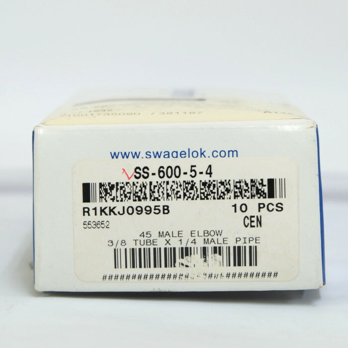 Swagelok　チューブ綱手（8個セット）　SS-600-5-4