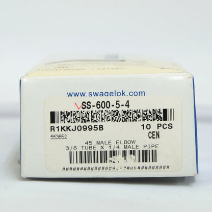 Swagelok　チューブ綱手（8個セット）　SS-600-5-4