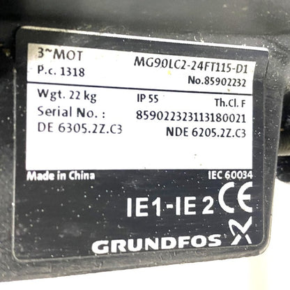 CRUNDFOS　クーラントポンプ　CR10-5 A-FJ-A-V-HQQV MG90LC2-24FT115-D1