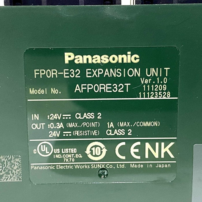 Panasonic　増設ユニット　AFP0RE32T