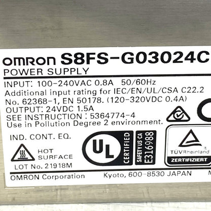 オムロン　パワーサプライ　S8FS-G03024C