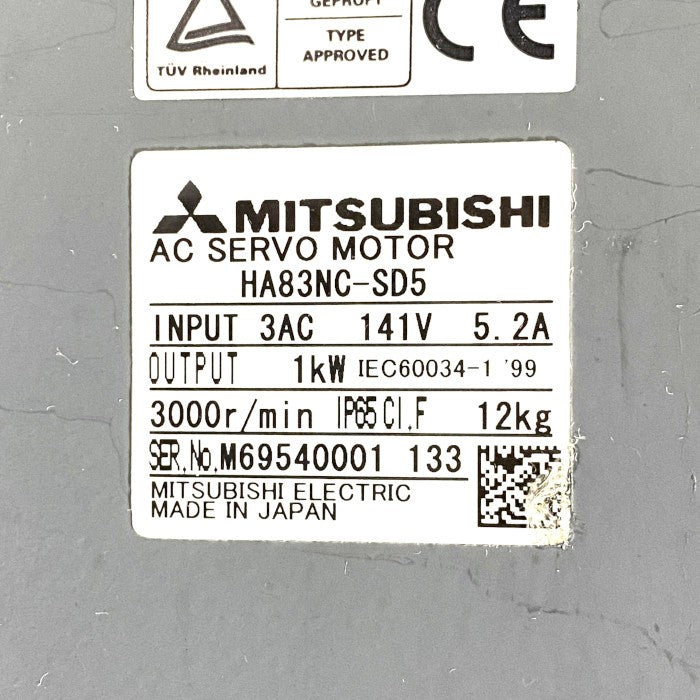 三菱電機　ACサーボモータ　HA83NC-SD5