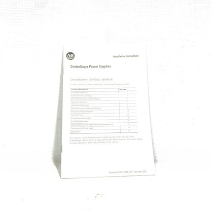 Allen-Bradley　パワーサプライ　1756-PA75/B