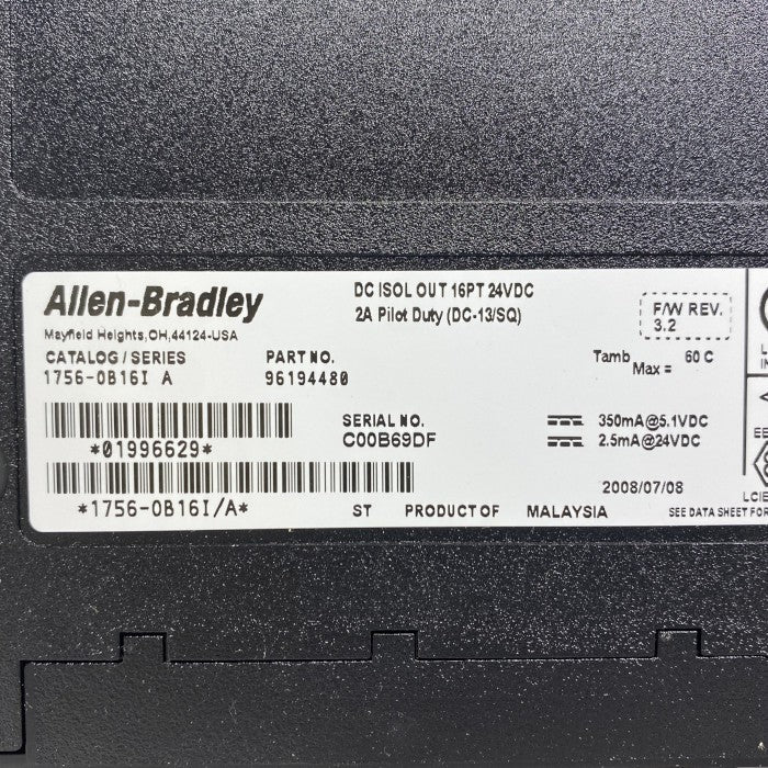Allen-Bradley　コントローラー　1756-0B16I