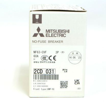 三菱電機　サーキットブレーカ3個セット　NF63-CVF 3P 60A