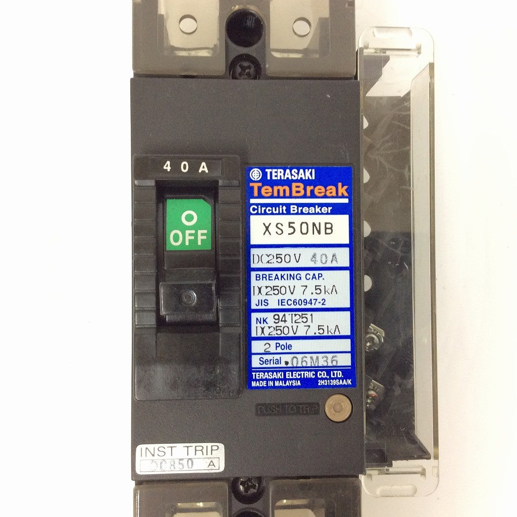 TERASAKI ブレーカー XS50NB 40A 2POLE