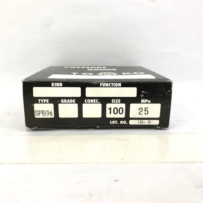東洋計器　圧力計　SPB3/8G-100-25M」