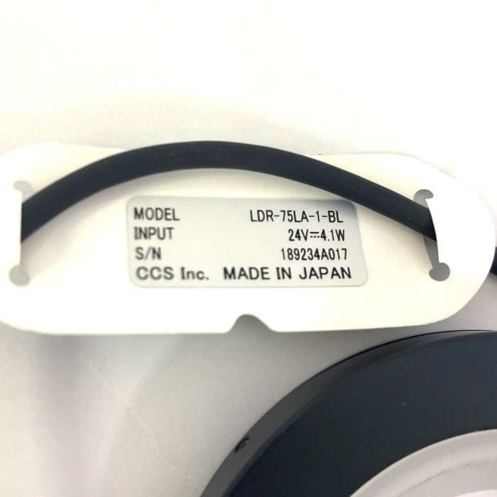 シーシーエス　リング照明　4個セット　LDR-75LA-1-BL